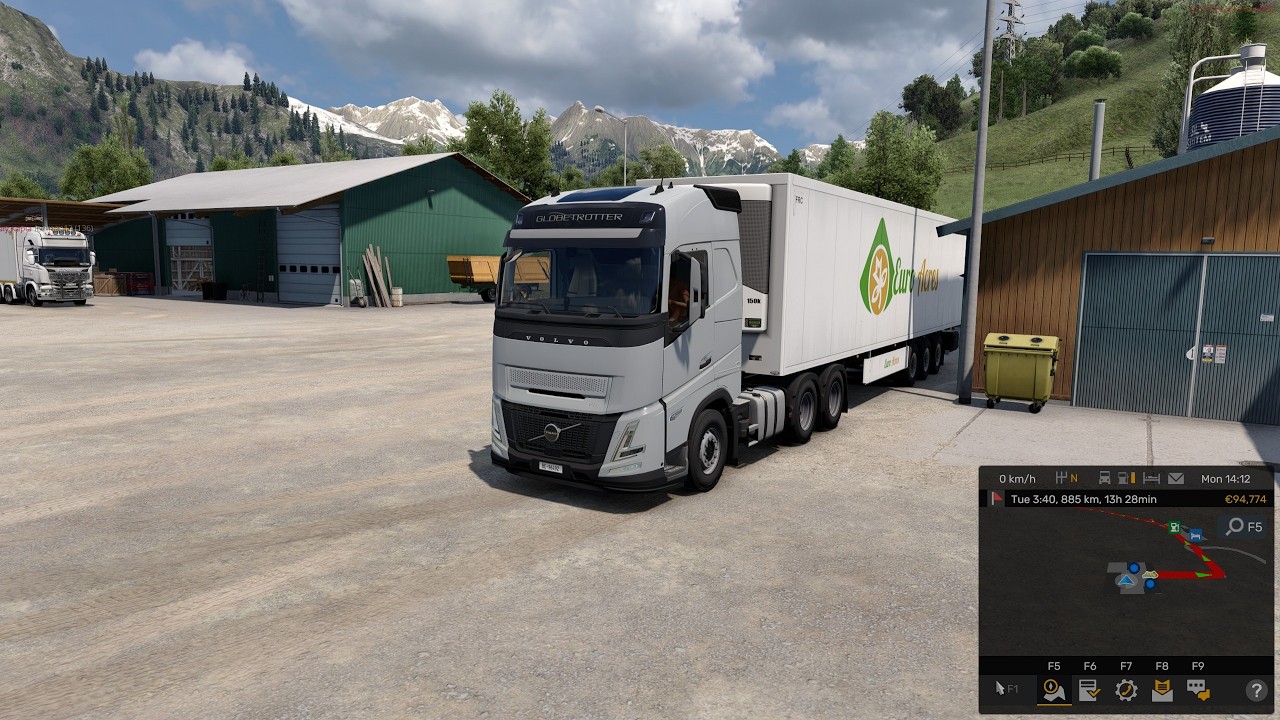 Bern to Dortmund ETS2 webcam Eye Tracker snowymoon multiplayer Logitech G29