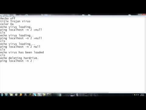 Fake virus using batch