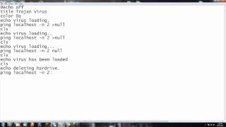 Fake virus using batch
