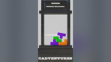 Tetris Softbody Simulation Shorts Relaxing ASMR V24001