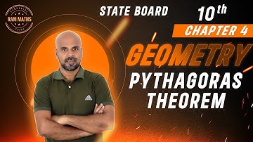 10th | PYTHAGORAS THEOREM | GEOMETRY | CHAPTER 4 | STATE BOARD | RAM MATHS