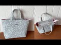 sewing ジッパー付きトートバッグの作り方　DIY zippered bag　DIY拉链袋　Sac zippé bricolage　bolsa com zíper DIY　ซิปกระเป๋า