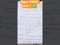 Unit -1 DBMS ✅| RGPV ✅ unit 1 Database Management System #rgpv#exam #shorts #dbms
