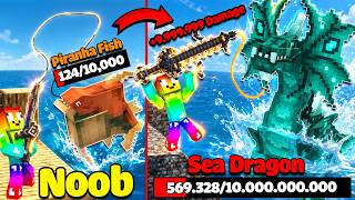 MINI GAME : CUỘC THI CÂU CÁ VẠN CÂN MINECRAFT ** NOOB CÓ CẦN VIP NHẤT CÂU THỦY QUÁI TỶ KG ?? screenshot 4