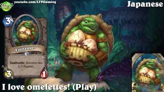 Hearthstone Eggnapper Card Sounds In 14 Languages -Ungoro