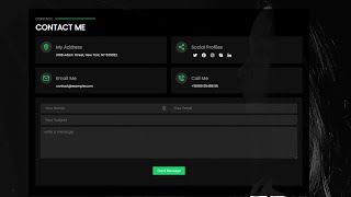 Responsive Contact  Us Form in HTML and CSS