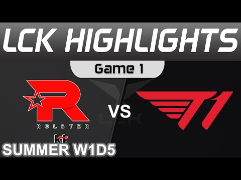 KT vs T1 Highlights Game 1 LCK Summer Season 2022 W1D5 KT Rolster vs T1 by Onivia