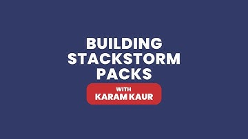 Building StackStorm Packs
