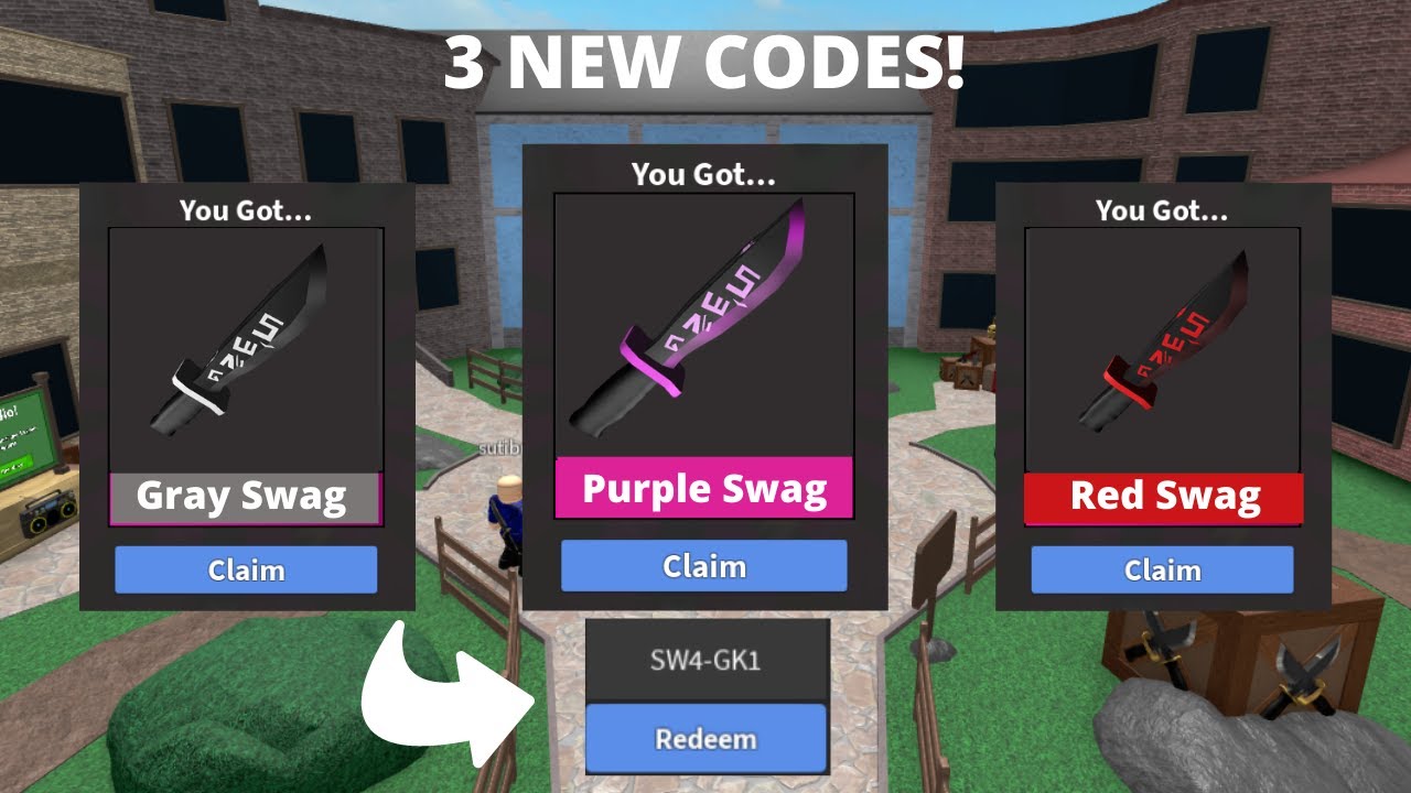 3 New knife codes in MM2! | (GODLY) ROBLOX Murder Mystery 2 - YouTube