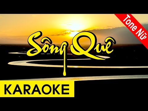 Sông Quê - Karaoke Beat | Tone Nữ