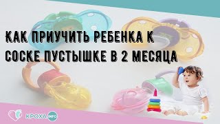 Как приучить ребенка к соске пустышке в 2 месяца