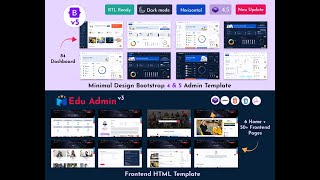 Education Dashboard WebApp Template Bootstrap 5 Admin Templates with LTR Dark