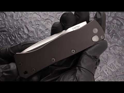 Vintage Whitewolf Knives Walter Brend Automatic Black Handle
