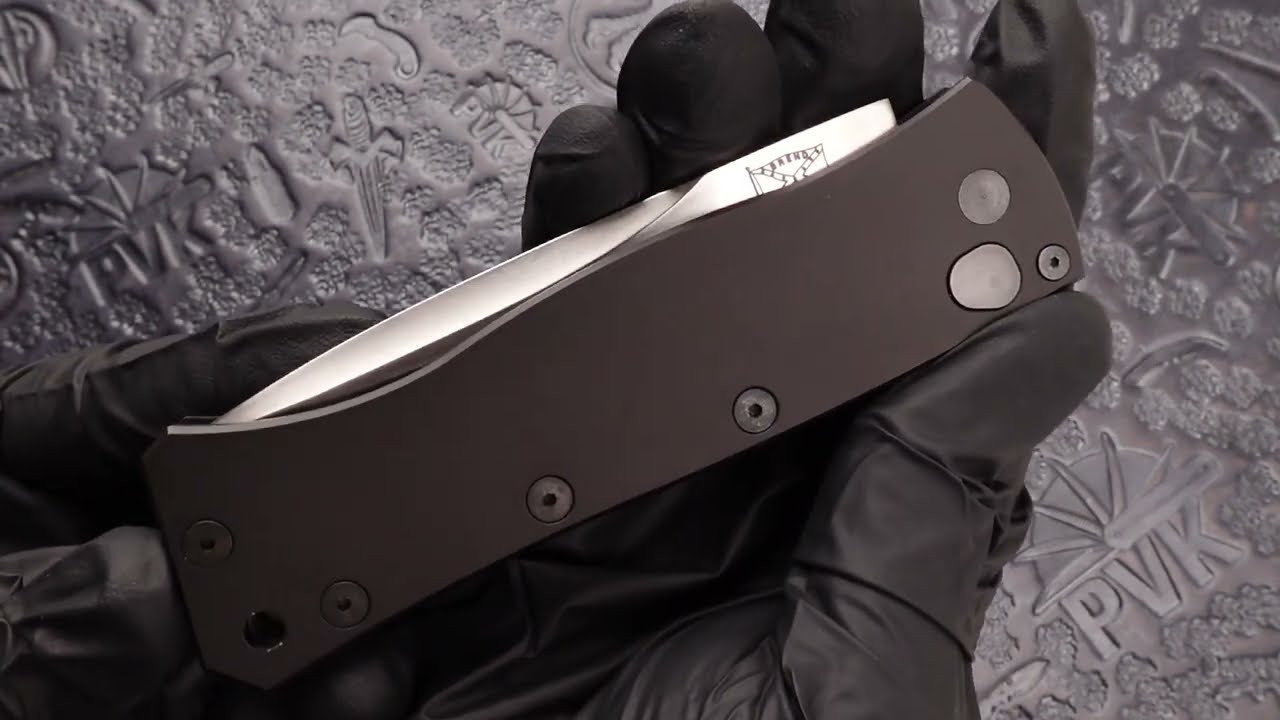 Vintage Whitewolf Knives Walter Brend Automatic Black Handle