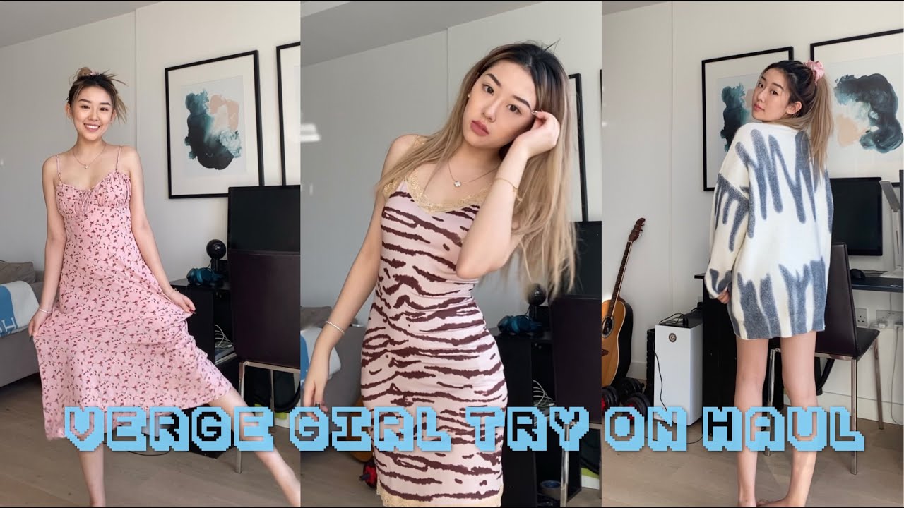 VERGE GIRL TRY ON HAUL( ENGLISH SUBTITLES) WORTH £300 澳洲小众品牌上身试穿 YouTube