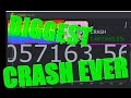OMG !! CRASH OVER 1 MILLION BIGGEST CRASH EVER / csgo crash