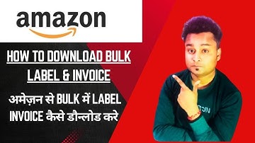 How to Schedule Pickup & Download Amazon Order Label In Bulk (HINDI) #amazon