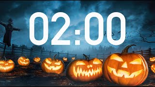 Halloween Timer 2 Minutes with Spooky Music (4K)