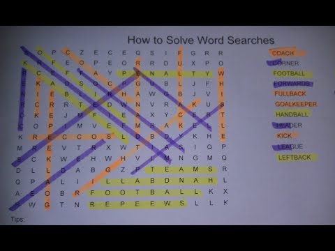 How to Solve a Word Search Puzzle Quickly - Tips, Tricks and Strategies - Step by Step Instructions