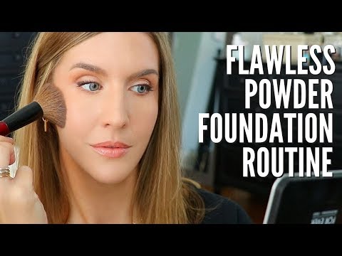 If you're wondering how to apply powder foundation without looking cakey or powdery, this tutorial is for you. my quick and easy flawless foun...