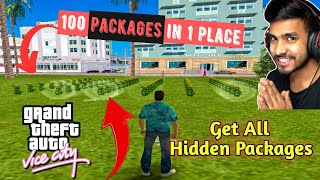 ?100 Packages in 1 Place In GTA Vice City || Secret Place of 100 Hidden Packages