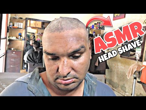 ASMR fast And aggrasive Headshave Given Village Boy : Asmr Relaxing Headshave - No Talking !