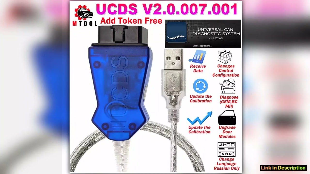 Full Version V20007001 For UCDS Diagnose PCM BCMII GEM by CAN BUS Full Extended License VS VCM2 UCD