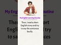 My Daily English Learning Routine || Simple &amp; Effective Practice ✅ #gradedreader #shorts