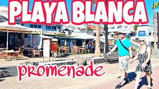 PLAYA BLANCA, LANZAROTE, SPAIN - PROMENADE WALK (PUNTA LIMONES - PLAYA BLANCA/WHITE BEACH)