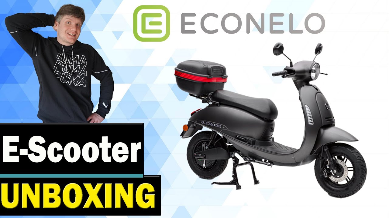 Roller Von 45 Auf 25 Drosseln Und Ummelden Kosten ECONELO DTR | E-Roller | Unboxing und erster Eindruck | German 2023