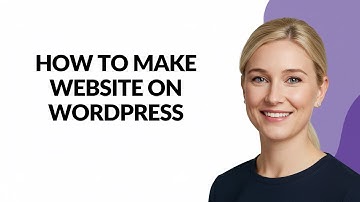 How to Make Website on Wordpress - Julia