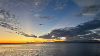 Sounder North from Seattle to Everett during an unforgettable winter sunset.