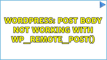 Wordpress: Post body not working with wp_remote_post()