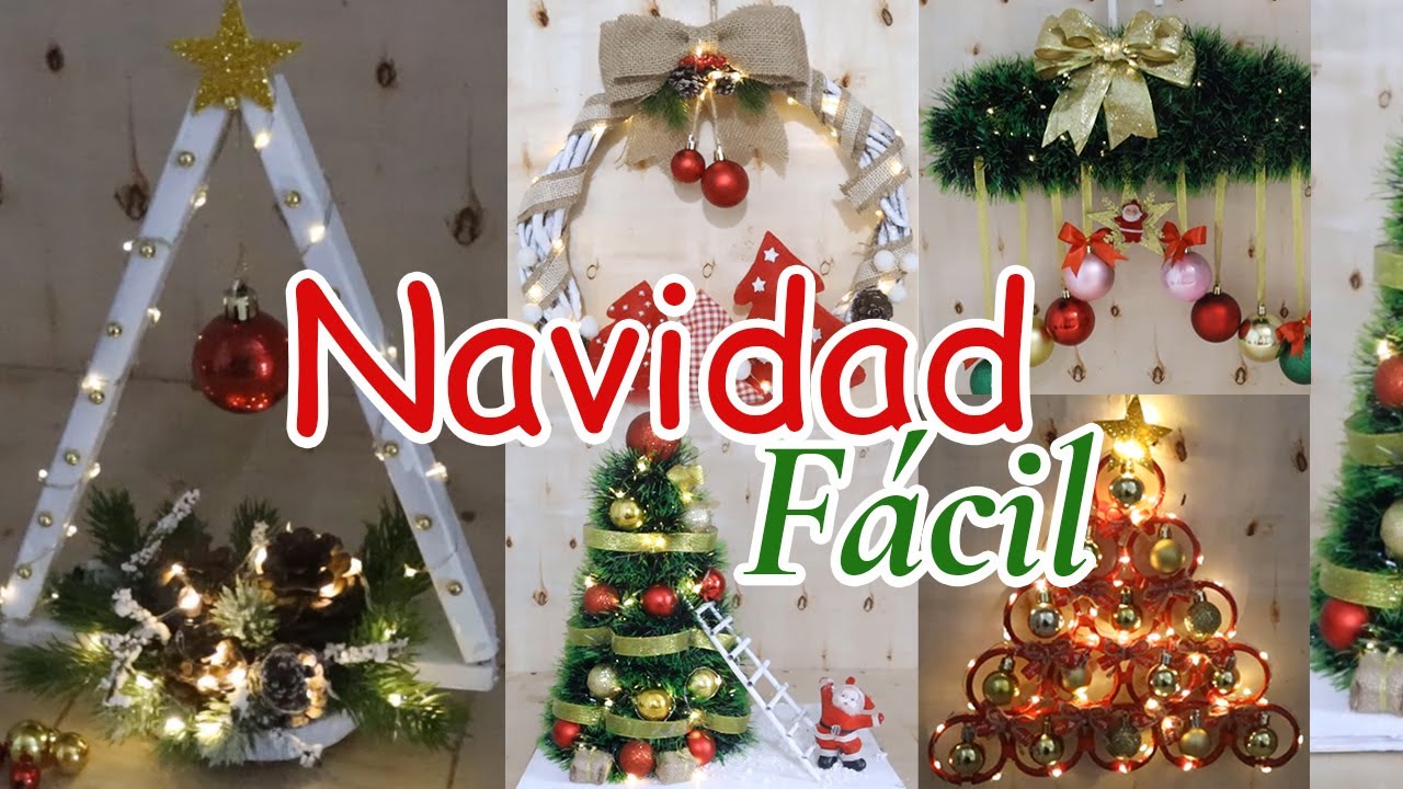 5 Manualidades Navideñas Fáciles Con Árboles Y Coronas