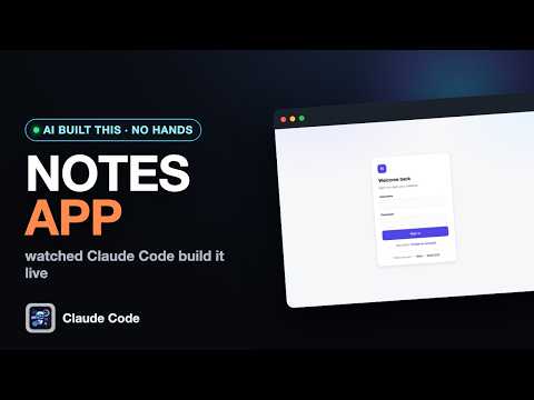 Capa de Claude Code Built a Full-Stack Notes App By Itself