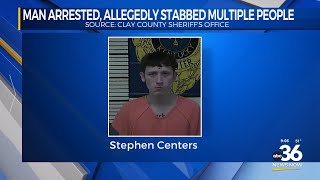 Clay County man arreste3d for multiple stabbings