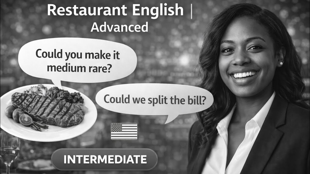 식당 영어 노래 고급 25문장 | 레스토랑 영어회화 반복 듣기