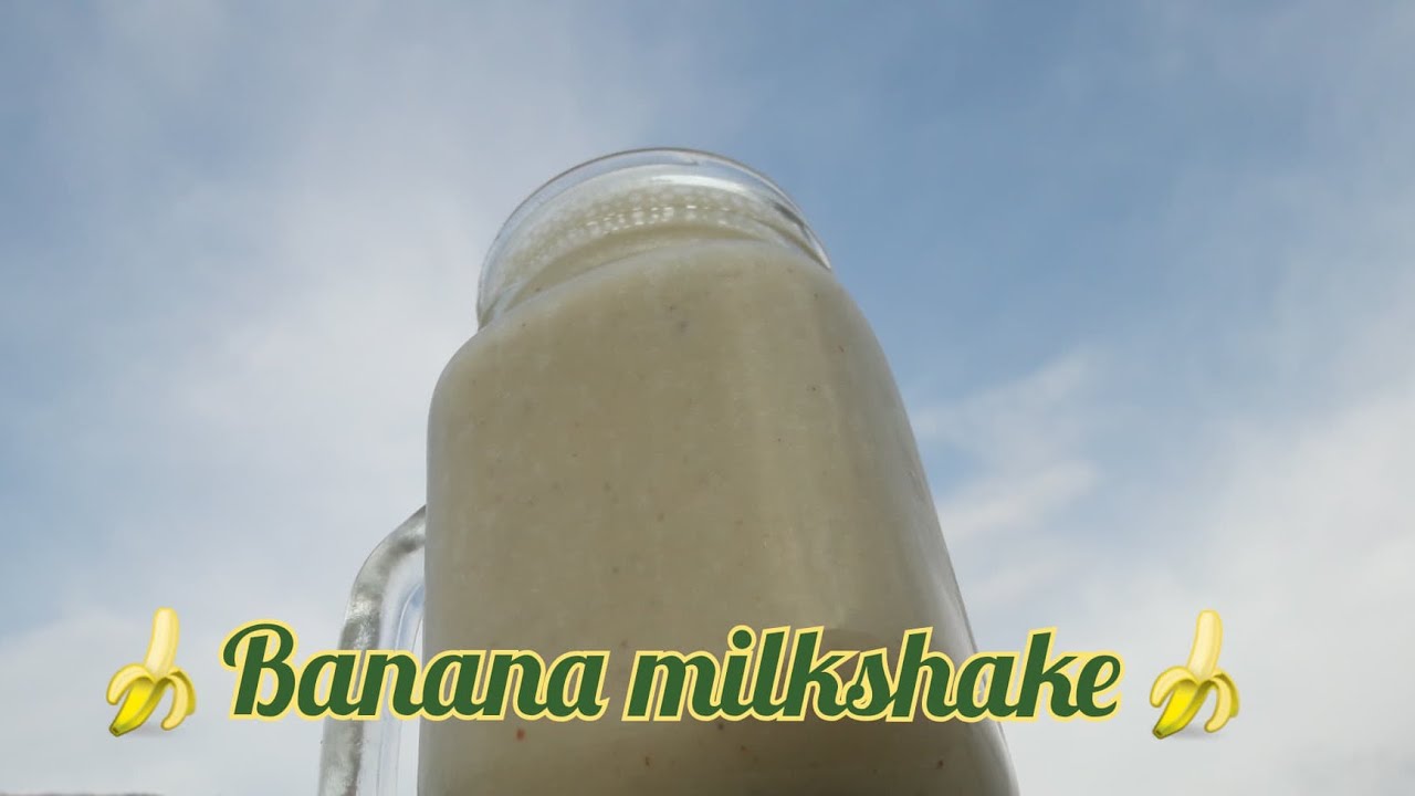 🍌Banana milkshake with dry fruits recipe by take my recipe. అరటిపండు