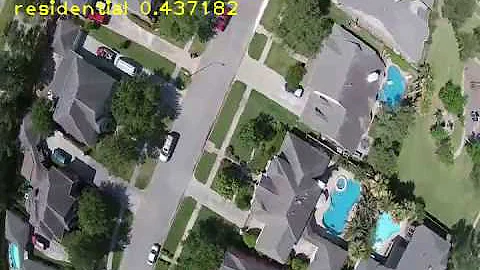 Land Features Detection on Drone Video with Deep Learning