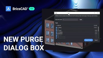 New PURGE Dialog Box | BricsCAD V23 New Features
