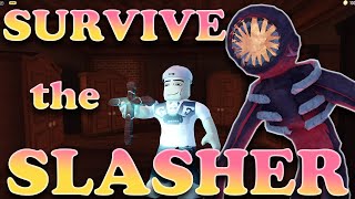 Playing as the FIGURE & Slashing EVERYONE [ DOORS UPDATE ] Survive the Slasher Roblox