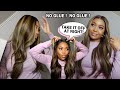 100% GLUELESS?! NO PROBLEM! EASIEST INSTALL EVER!RICH BROWN WIG BLONDE BALAYAGE HIGHLIGHTS| Hairvivi