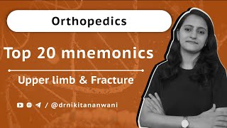 Orthopedics - Top 20 mnemonics | Upper limb mnemonics |Fracture mnemonics | Dr. Nikita Nanwani screenshot 1