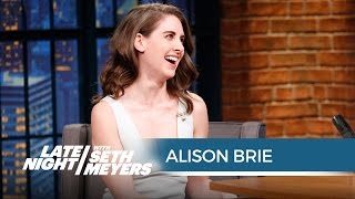 Alison Brie Accidentally Peed on Her Vintage Mad Men Undergarments - Late Night with Seth Meyers