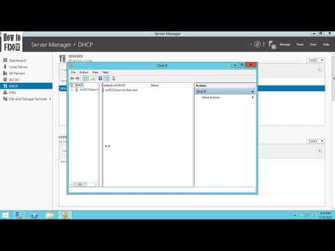DHCP Configuration on Windows Server 2012 R2