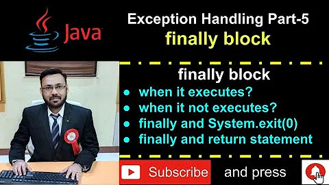 Java Exception Handling Part-5 finally block when it executes and when it not execute Practical Demo