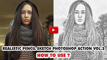 Realistic Pencil Sketch Photoshop Action Video Tutorial | SmartestMind Photoshop Actions