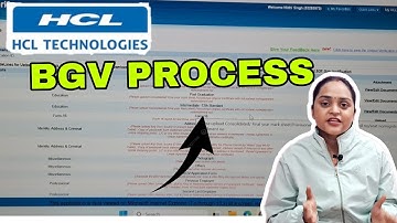 BGV PROCESS IN HCLTECH...
