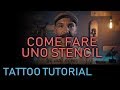 Come fare uno stencil a mano per tatuaggi tutorial tatuaggio