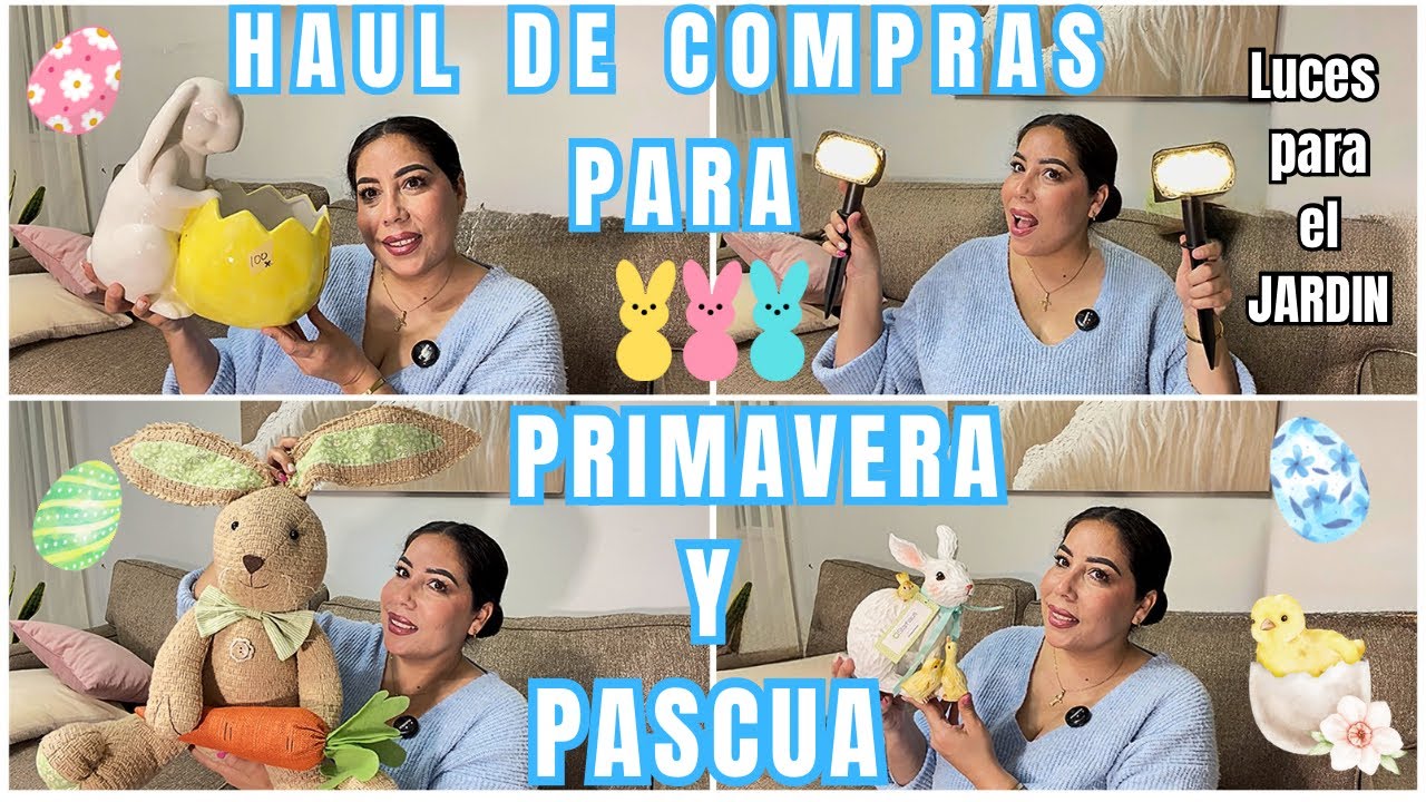 Compras Pascua 🐣 y Primavera 🌸 Coppel Prichos Tianguis 🛍️ Conseguí cosas Hermosas 😍#haul #decor  